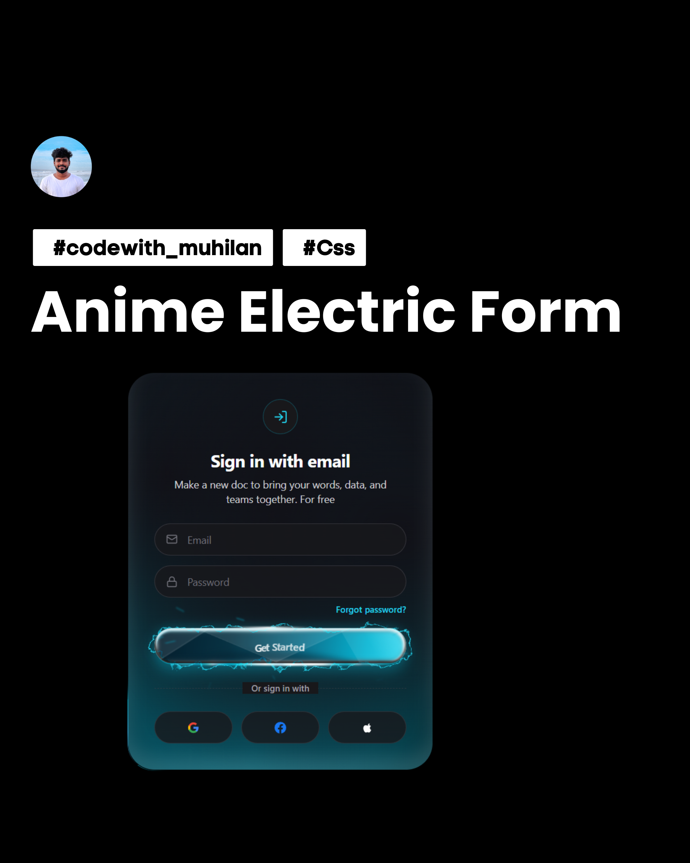 Snapshot of Animated Electric Form 